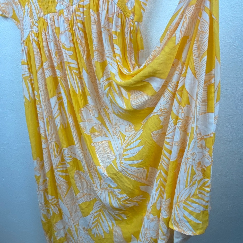 CUPSHE Womens Summer Midi Dress V Neck Button Elastic Waist Cut Out Back XXL NWT - Picture 14 of 14